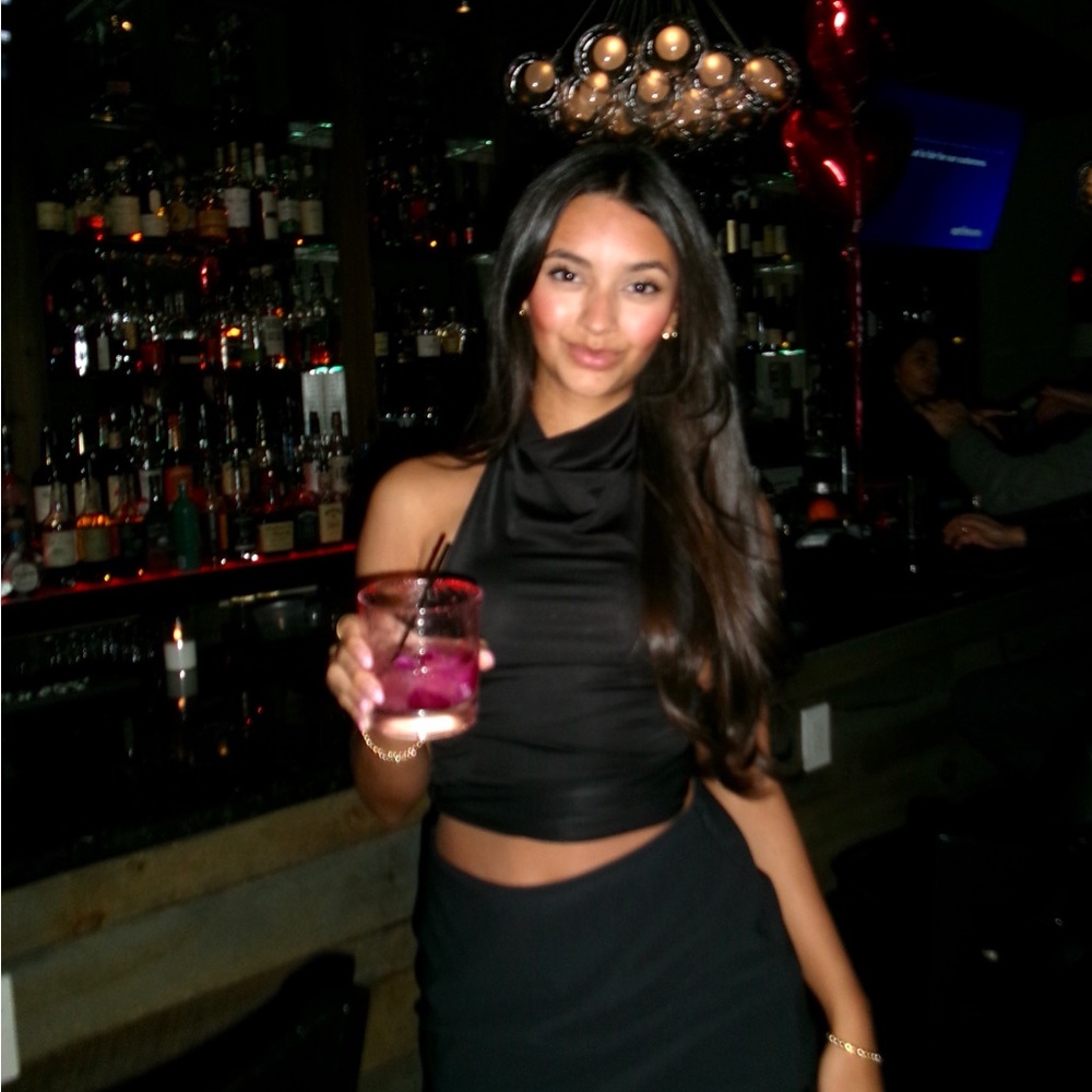 Princess Polly Black Crop Top